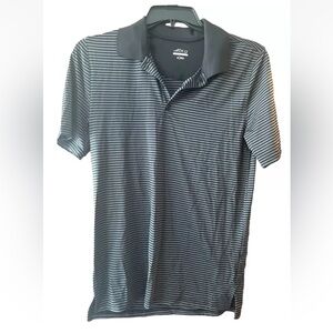 BCG Golf Polo Shirt Men's Size Small Black & Gray Stripes